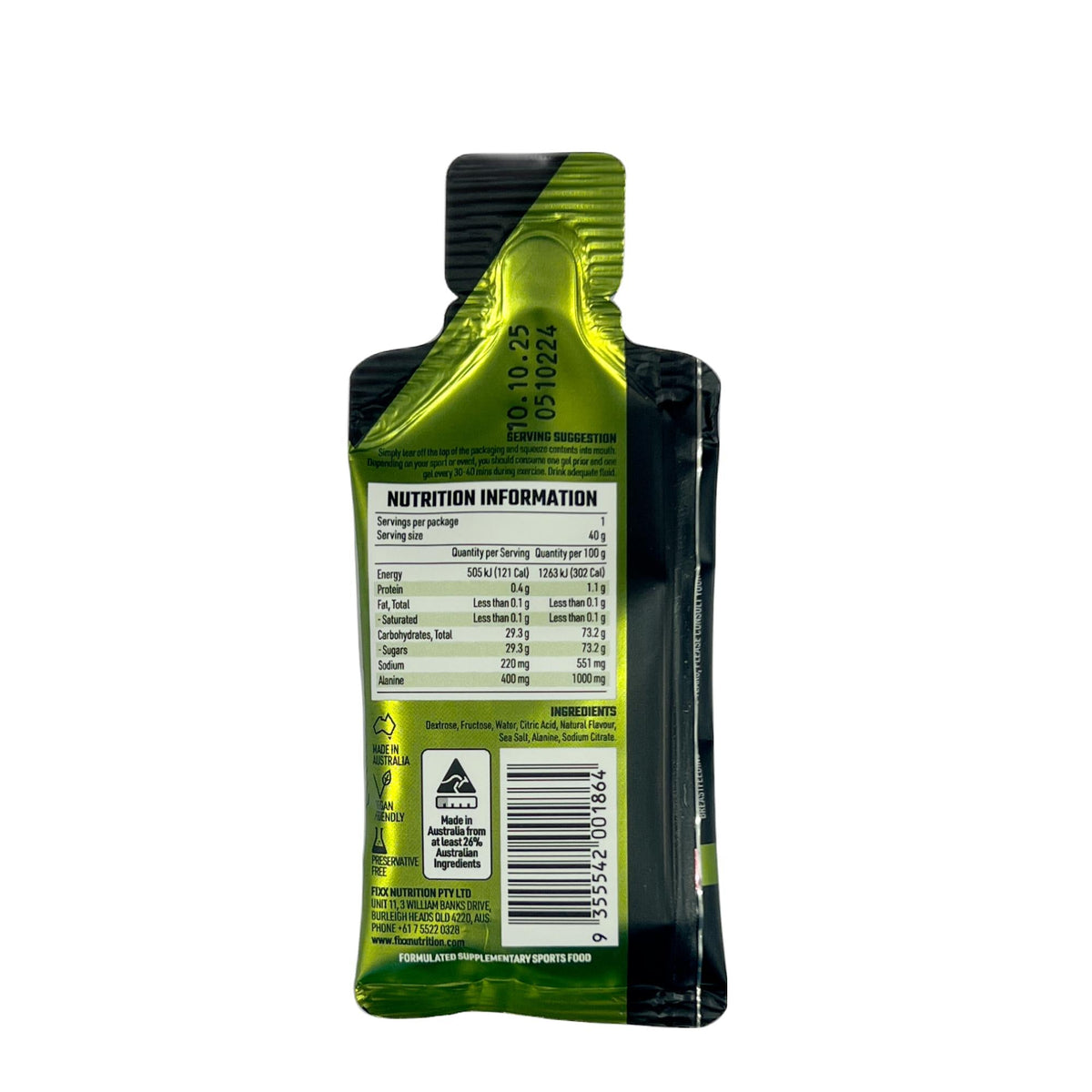 FIXX Gel X PRO Energy Gel 40g-Energy gels-Fixx Nutrition-Malaysia-Singapore-Australia-Hong Kong-Philippines-Indonesia-Bigbigplace.com